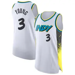 Joseph Young Indiana Pacers Men's Authentic 2024/25 City Edition Jersey - White